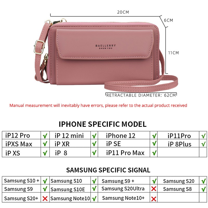 Designer Women Shoulder Bag Leather Wallet Women Wallet Double Zippers Female Clutch Wallet Crossbody Bag For Lady Bolsa Feminina