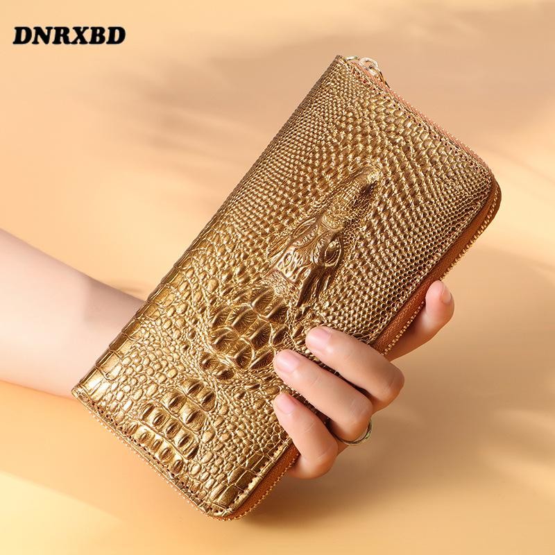 New women wallet crocodile pattern long wallet phone bag portfel damski lady clutch bag purse card holder carteira feminina