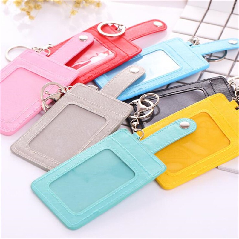 1pc cute pure color three card small card set meal card bus subway transport card holder accessories card package