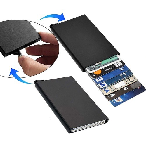 Credit Card Holder Men Thin Anti Travel Protection ID Card Holder Card Holder Women Rfid Wallet Metal Porte Carte Case