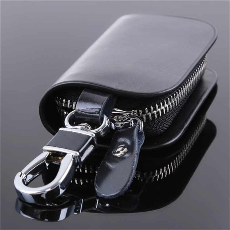 2021 Male Key Organizer Cover Men Key Holder Zipper Key Bag Leather Bag Car Key Wallets Function Package Housekeeper