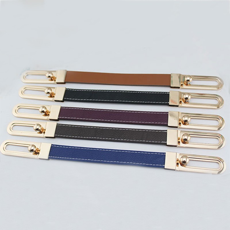 Handmade textile accessories 31cm length bag strap handle strap strap bag replacement strap slide bar PU bag handle