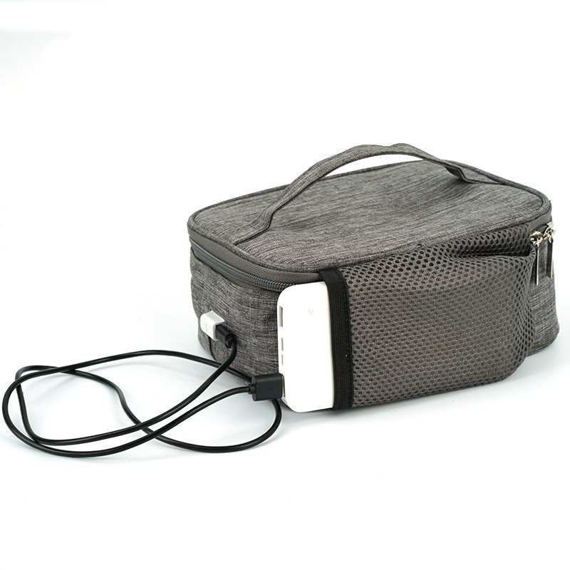 Insulated Lunch Bag With USB Warmer Outdoor Picnic Bag Desk Waterproof Portable Food Storage Bag