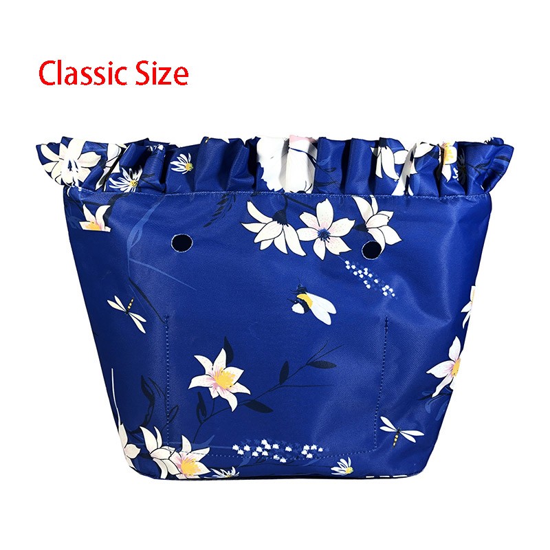 Floral trim waterproof inner insert, classic small inner pocket, handbags accessory