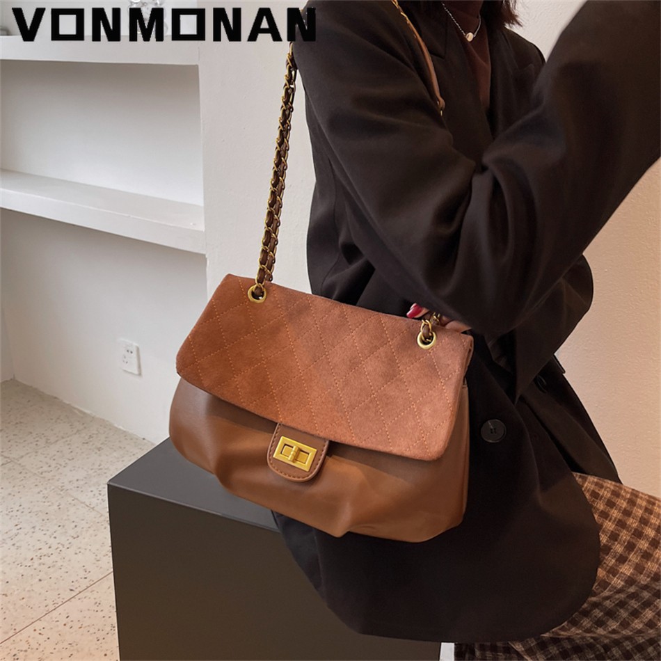 Women's Classic Handbag Purses Luxury Designer Simple Shoulder Crossbody Messenger Bag Female Ladies High Quality Clutch Bag