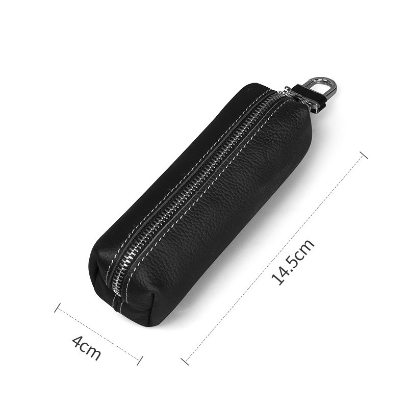 Fashion Genuine Cowhide Leather Key Bag for Men and Women High Quality Key Holder Small Business Key Case for Women Wallet