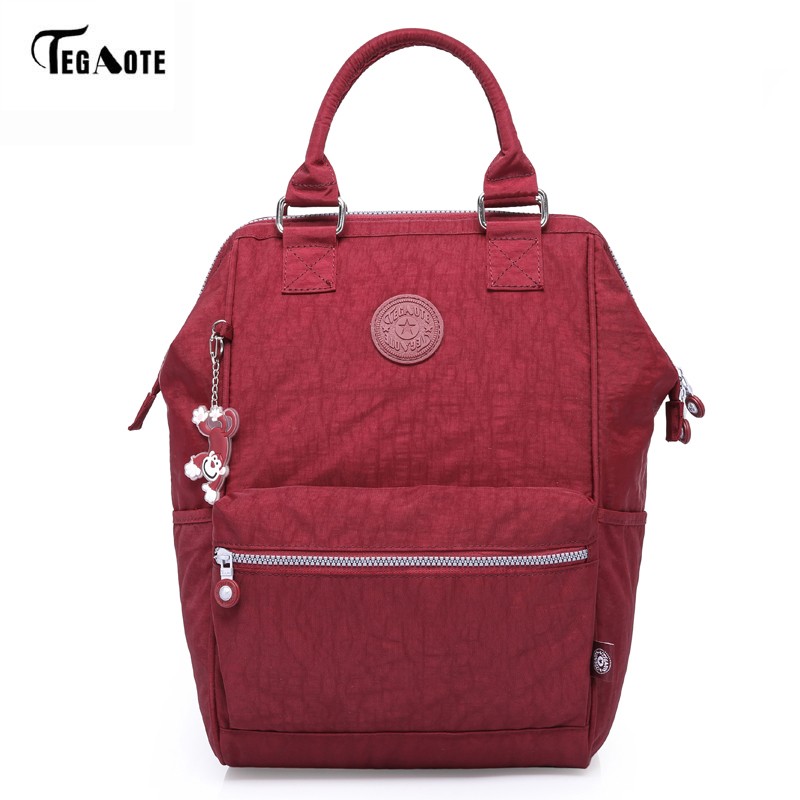 2021 new nylon backpack students school bag for teenage girls boys backpacks fashion street laptop bag female backpack