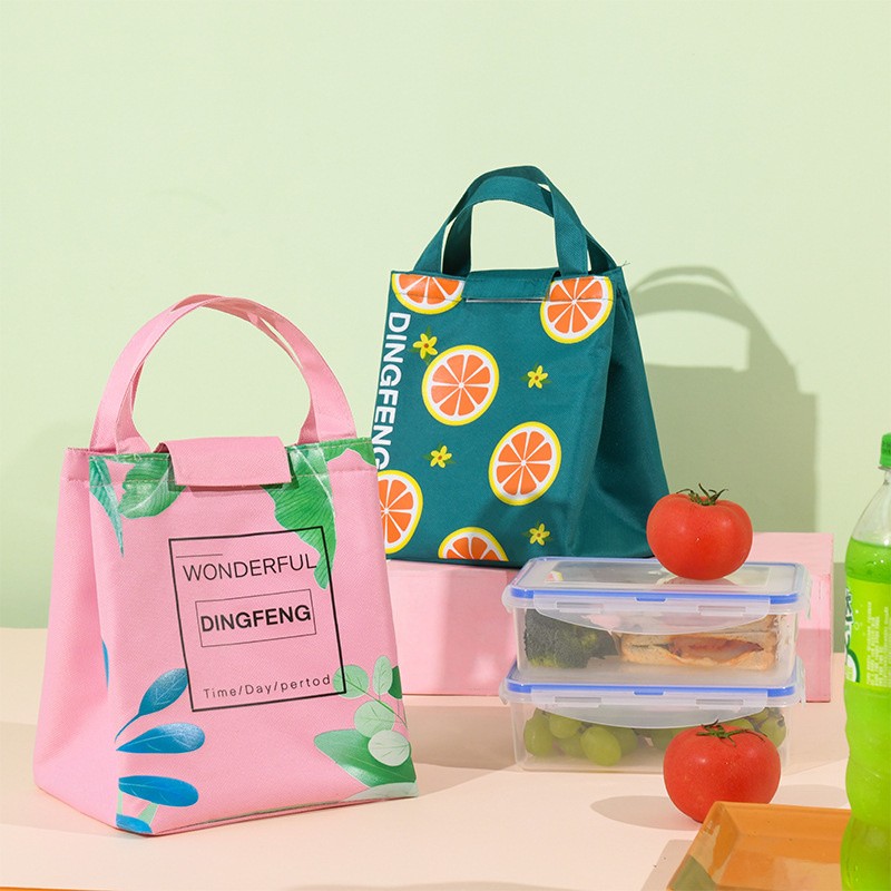 Cute Lunch Bag Aluminum Foil Thickened Lunch Bags Waterproof Student Portable Bento Bag New Outdoor Picnic Bags Ice Pack