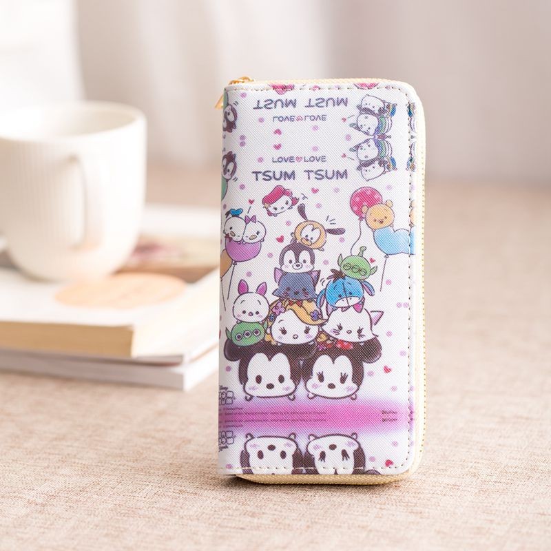 Disney New Cartoon Women's Coin Purse Long Fashion Women's Wallet Multiple Card Slot Large Capacity Popular Girl Luxury Coin Purse