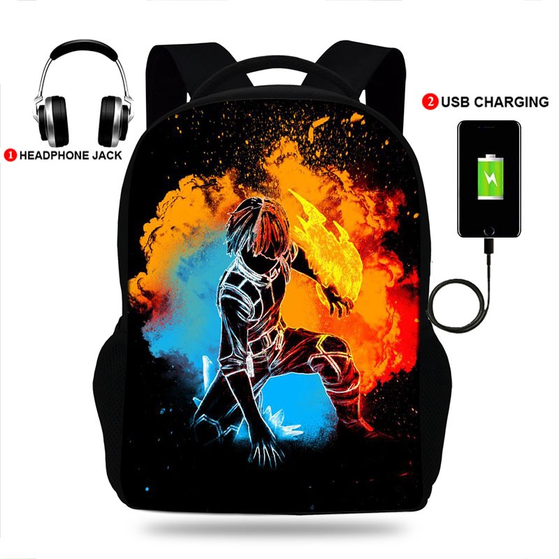 USB Charge Student Backpack Kids Berserk Guts Manga Swordsman School Bag Teenagers Anime Backpack Adult Travel Laptop Mochila