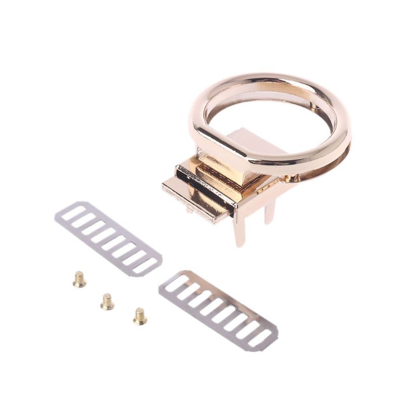 New Fashion 1PC Round Shape Metal Buckle Turn Lock Twist Lock Hardware DIY Craft Replacement Handbag Bag Purse Accessories