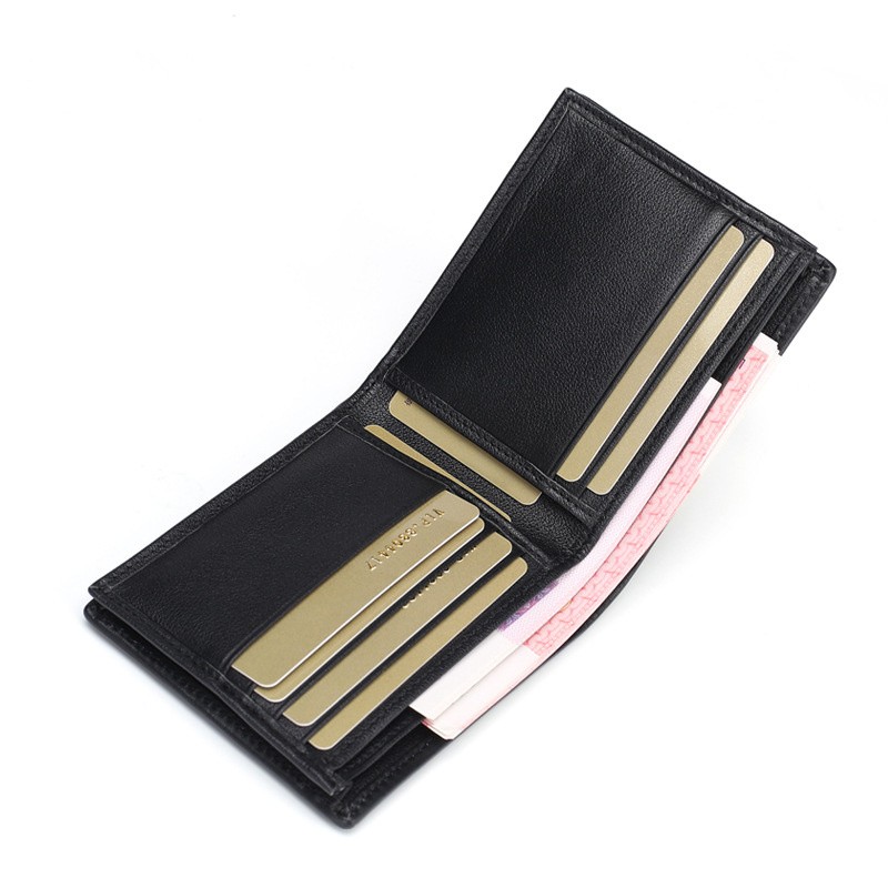 Men's Luxury Genuine Leather Wallet Comfortable Short Section Wallet Women's High Quality Fashion Zero Trend Casual Small Wallet