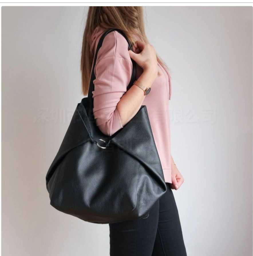 2022 Casual Over Big Shoulder Bags Women Designer Luxury Bags Soft Pu Leather Handbags Tote Large Retro Lady Shopper Purses