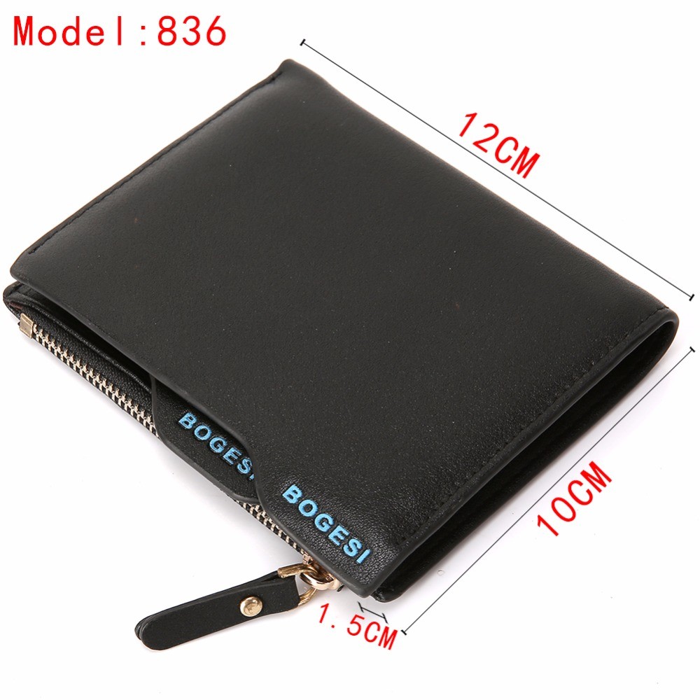 Bogesi - Men's Zipper Wallet, Men's Zipper Wallet, Famous Brand Small Wallet