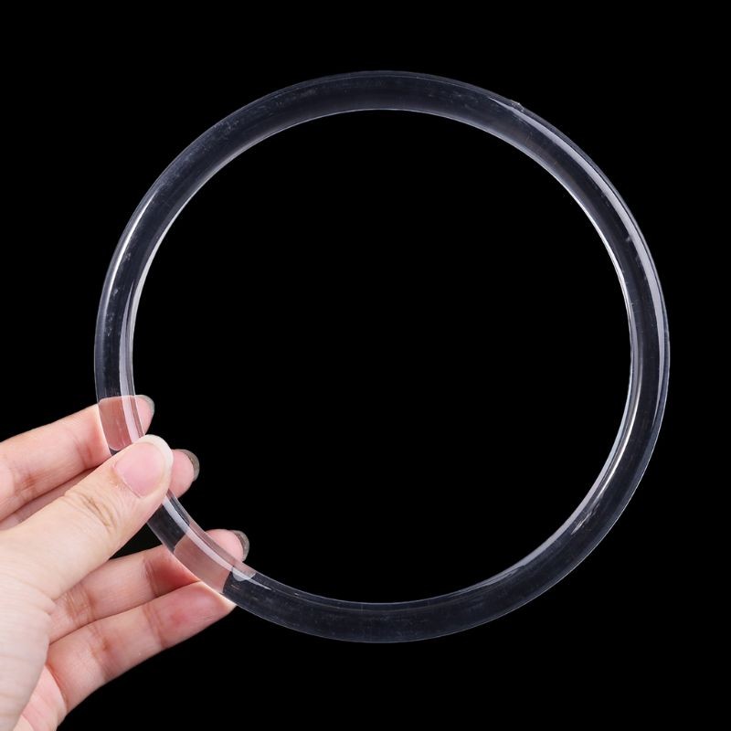 1PC Women Plastic Round Shaped Transparent Handle Replacement For DIY Craft Purse Beach Handbag Tote Accessories New