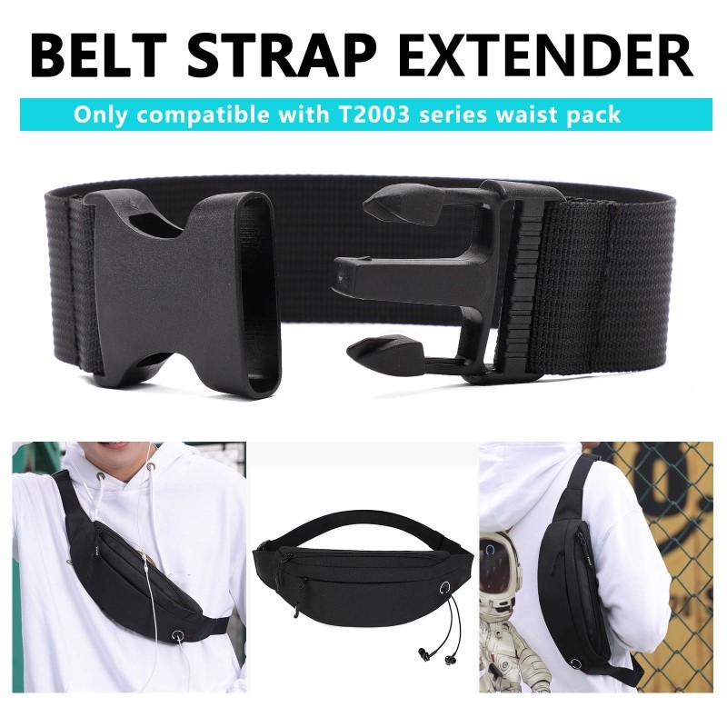 1PC Portable Belt Waist Bag Belt Extender for Men Women DIY Fanny Pack Belt Bum Bag Extension Belt Bag Accessories