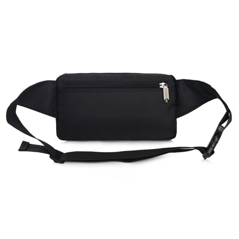 Men Nylon Belt Bum Waist Phone Pouch Fanny Pack Crossbody Shoulder Bag Sport Zip