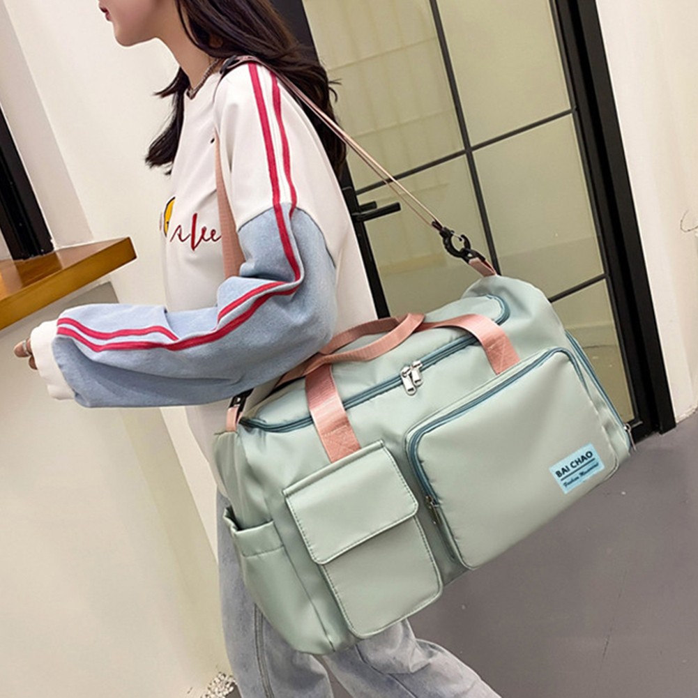 Outdoor Casual Large Capacity Women Sports Handbags Fashion Patchwork Women Handbags Fitness Crossbody Bag Travel Shoulder Bag