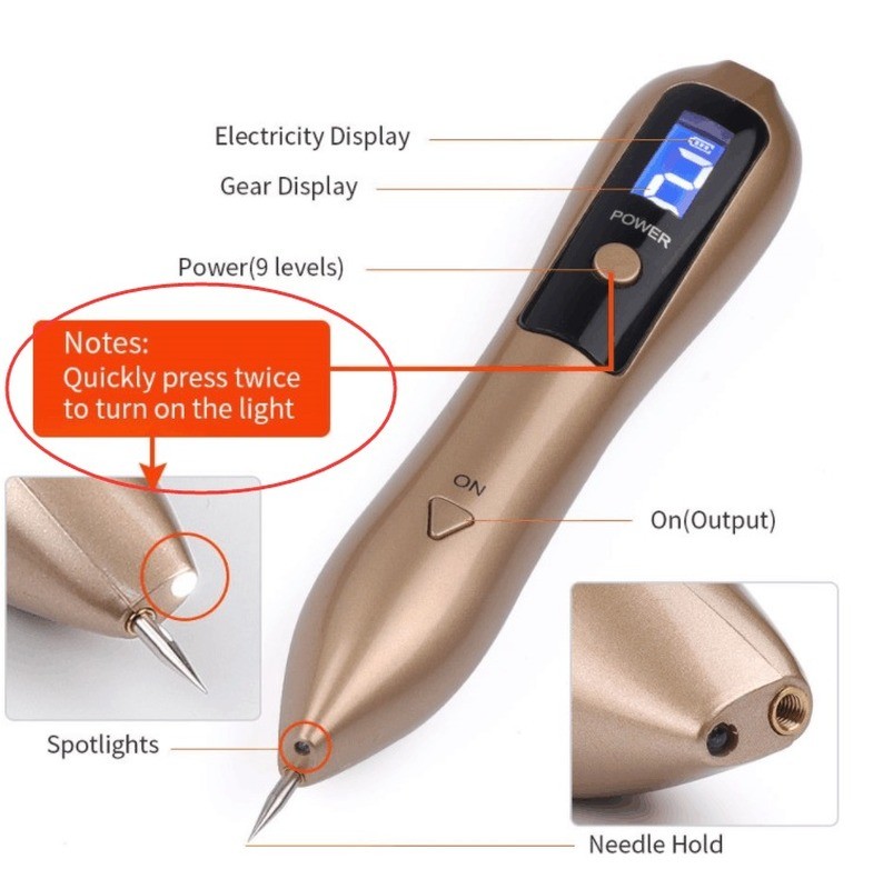 Dark spots removal pen, remove tattoos and spots from the skin and get rid of any marks