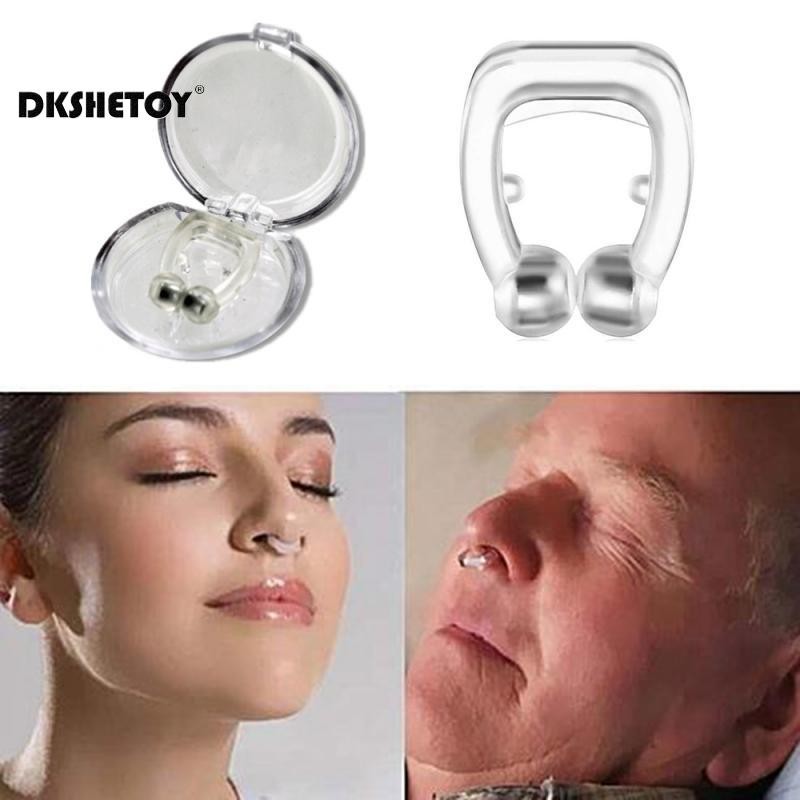 Snore Stopper Ring Magnetic Nose Clip Anti Snoring Nasal Dilator Easy Breath Improve Sleep Silent Aid Device Guard Health Care