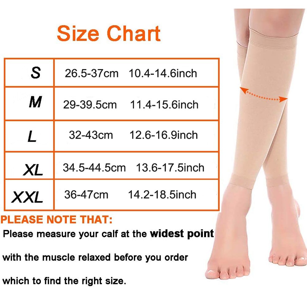 1 Pair Unisex Secondary Medical Compression Socks Medical Compression High Quality Knee Support Sleeve 30-40mmHg