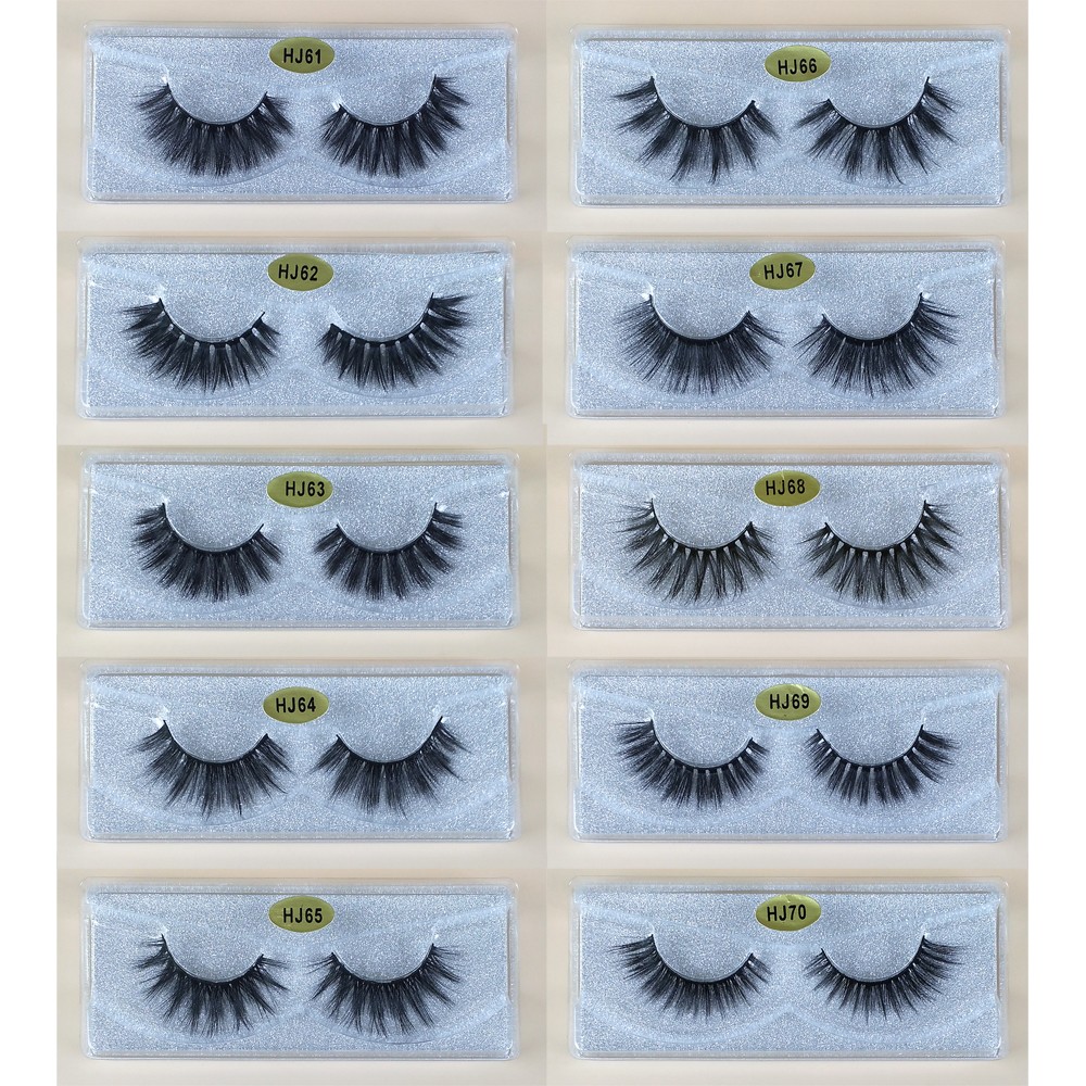 Mink eyelashes wholesale 30/50/100pcs 3D mink lashes bulk natural faux false eyelashes package makeup fake eyelashes bulk items