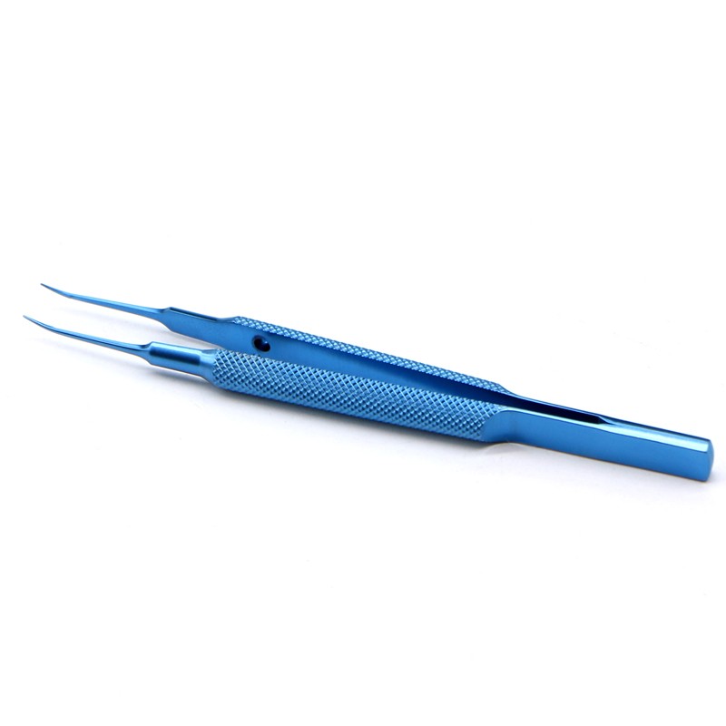 Titanium alloy microscopic instruments, small serrated scissors, tweezers, probes, hooks, spoons, rackets