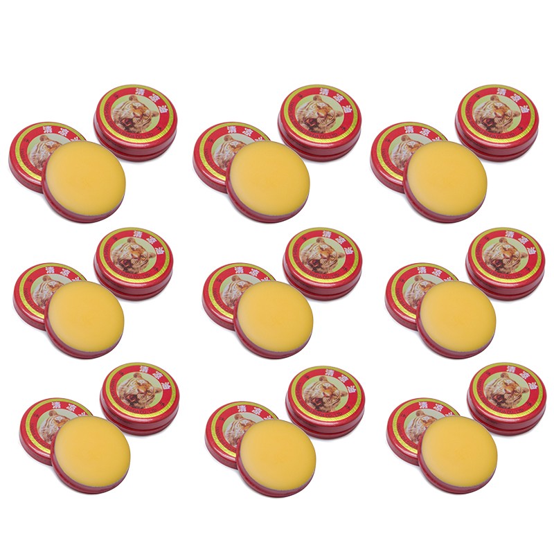 12pcs Tiger Balm Ointment Muscle Back Neck Relieve Headache Pain Relief Cold Cream Body Massager Red Body Health Care Sumifun