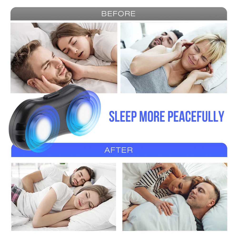 Smart Anti Snoring Device Portable EMS Pulse Noise Reduction Muscle Stimulator Comfortable Sleep Well Snore Health Care Stop