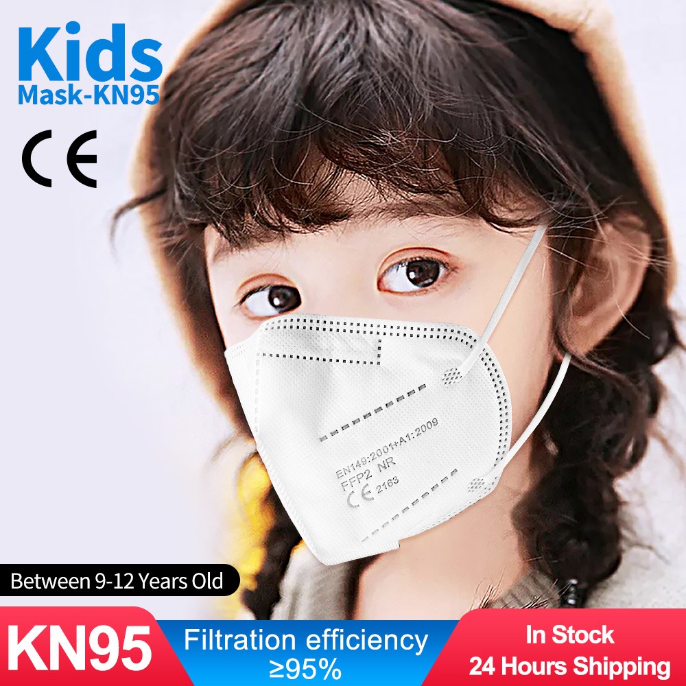 10-100pcs kids mask kn95fan kids ffp2fan child ce masque washable children fabric mask fpp2 kn95 mascarillas niños