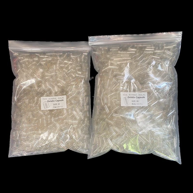 1000 size 00 empty gelatin capsules wholesale kosher halal 1,000 pure gel caps size 00 empty gelatin capsules size 00 kosher/halal