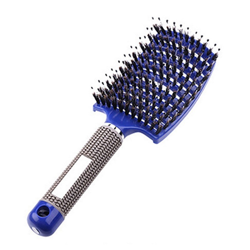 Hair Brush Scalp Massage Comb Bristle & Nylon Hair Brush Women Wet Curly Detangling Styling Tools for Salon Barber Hair Styling Brush