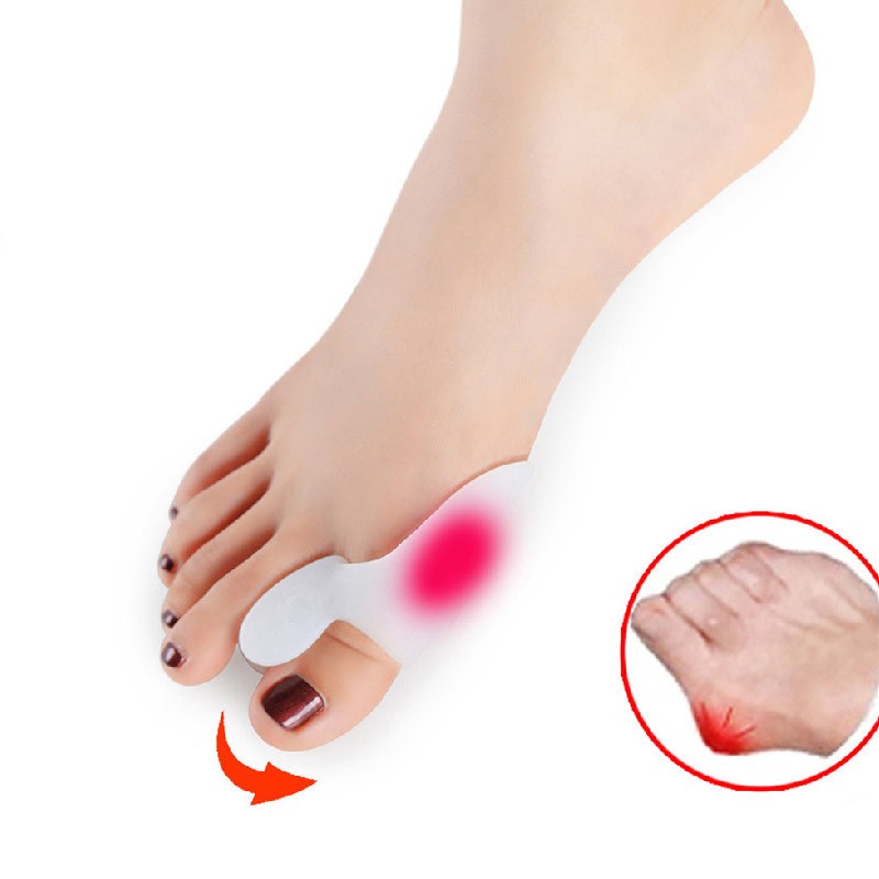 1pc toe separators spacer straightener thumb big toe pad device toe pads thumb valgus corrector relief foot bunion