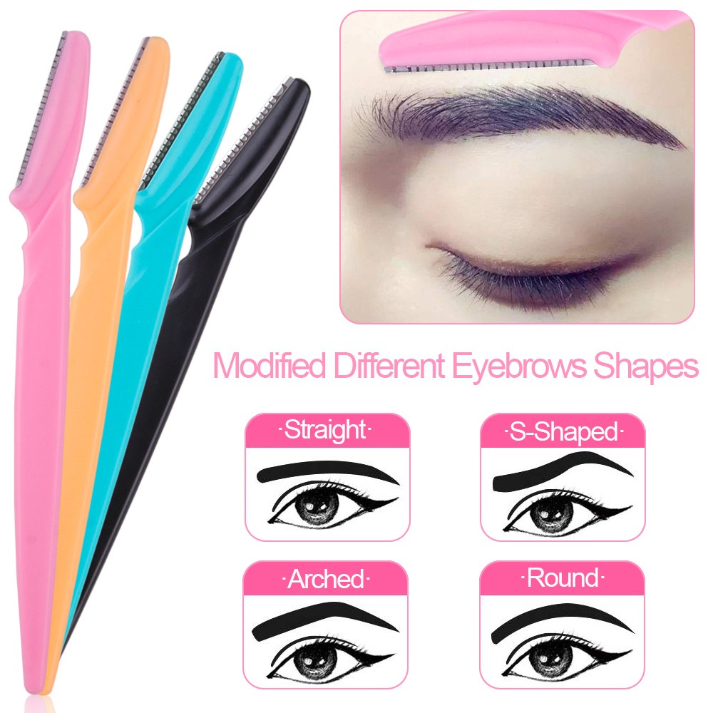 20/40/80pcs Eye Brow Razors Face Safe Shaping Knife Eyebrow Trimmer Shaver Facial Hair Removal Blades Cutter Makeup Tools Woman