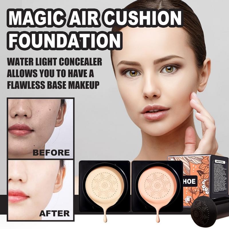 Magic Air Cushion BB CC Cream Foundation Invisible Pores Brighten Concealer Brightening Moisturizing Makeup Holder Oil Control