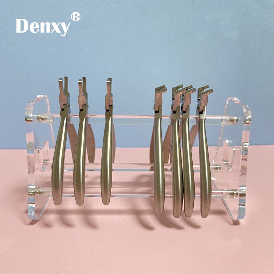 Denxy 1 قطعة سميكة عالية الجودة الأسنان كماشة حامل واضح الاكريليك أداة رف كماشة الجرف اكسسوارات الأسنان