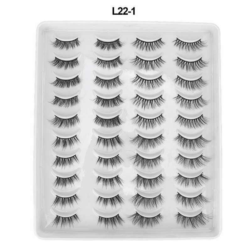 3D False Eyelashes Fluffy Handmade False Eyelashes Enlarge Comfortable Eyes For Dating Party Makeup