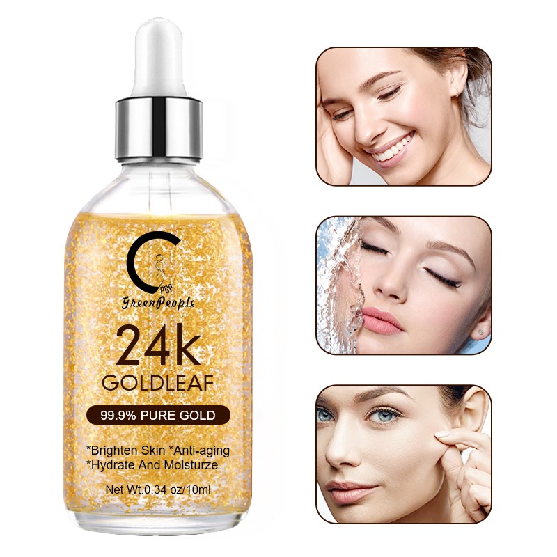 Greenball 24K Gold Face Essence Anti Aging Wrinkle Hyaluronic Acid Serum Whitening Moisturizing Skin Care Retinol Essence