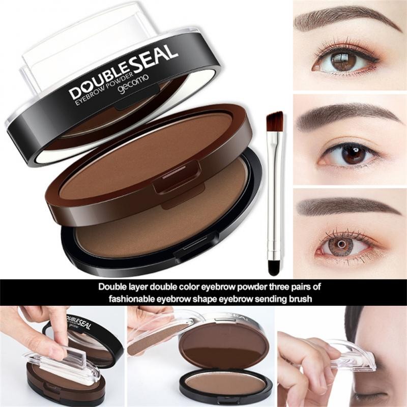 Eyebrow Seal Waterproof Long Lasting Professional Double or Single Layer Makeup Palette Enhancers Lazy Seal Eye Brow Shadow