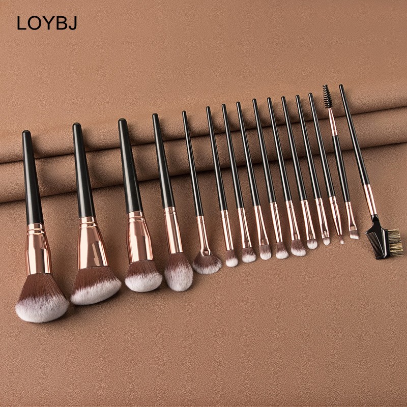 Loebig Beauty Makeup Brushes Cosmetic Brush Set Powder Foundation Blush Highlighting Eye Shadow Eyebrow Eye Lashes Make Up Tools