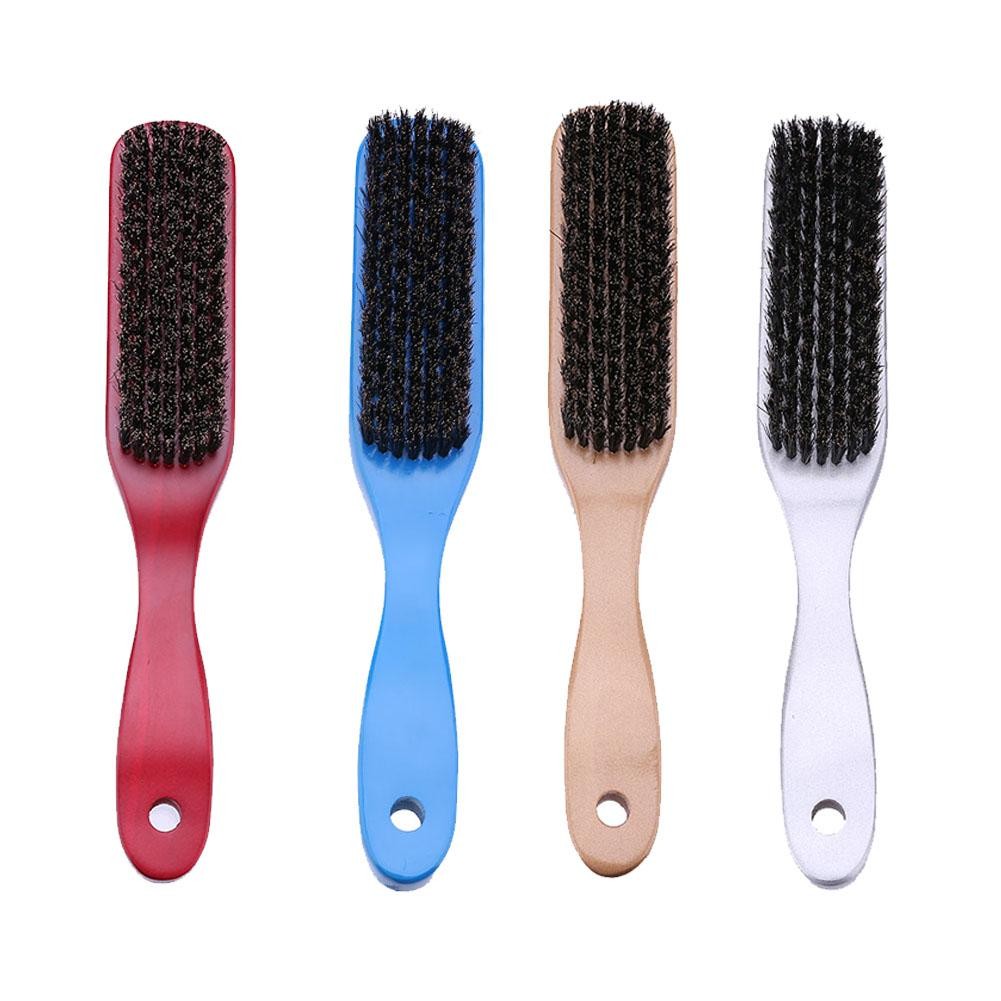 Men's and Women's Wooden Handle Hair Brush Solid Boar Bristle Combs for Beard and Hair Styling