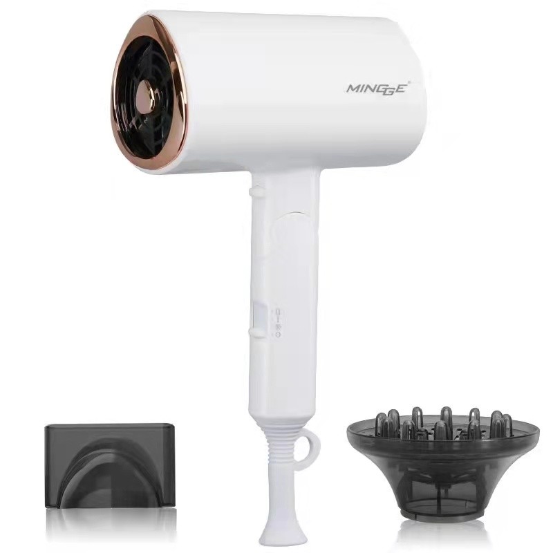 MINGGE T1 1800W Home Silent Hair Dryer Foldable Hair Dryer Quick Dry Professional Salon Hair Dryer Negative Ions Hair Care Tools