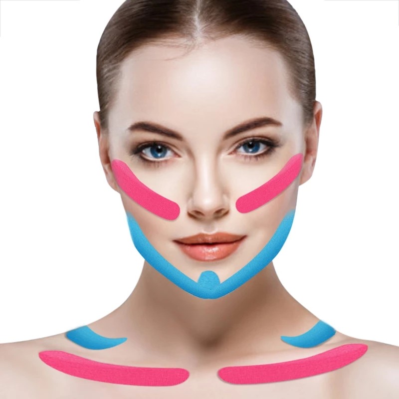 2.5cm*5m Face Tape V Line Wrinkle Remover Sticker Facial Skin Care Tool Neck Eyes Lifting Tape Bandagem Elastic