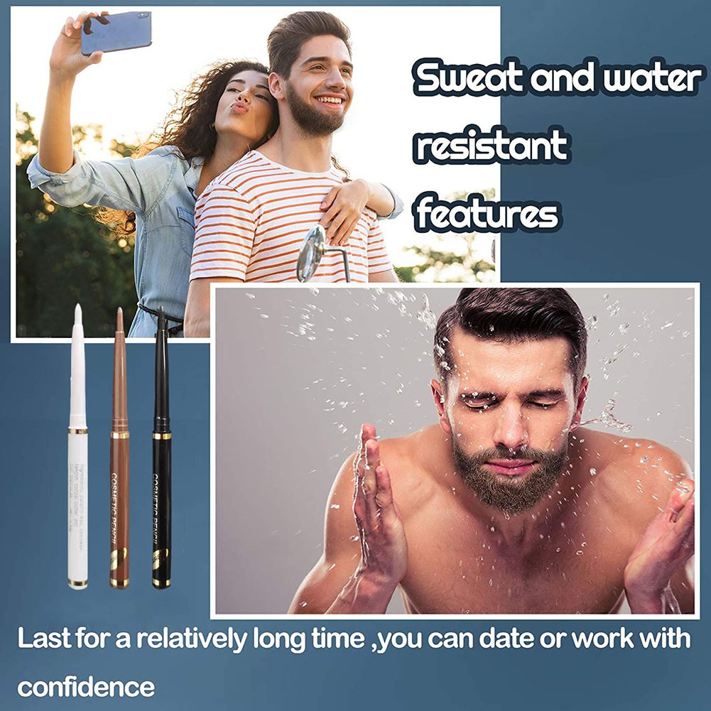 Fashion Men's Beard Makeup Enhancer Mustache Tinting Tools Beard Hair Loss Prevention Facial Bristles Waterproof Styling Pen