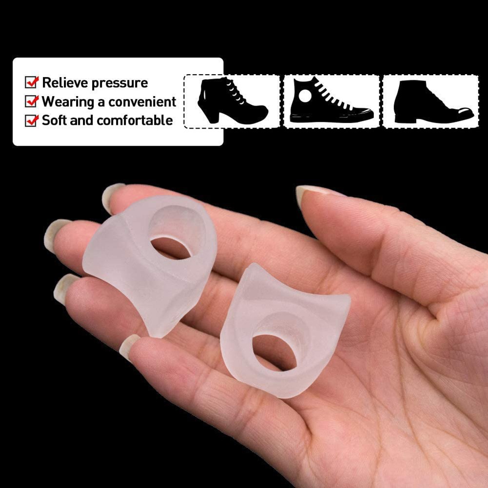 2pcs Toe Separator Insoles Ring Separation Hallux Valgus Correction Pad Foot Care Orthotic Foot Toe Valgus Correct