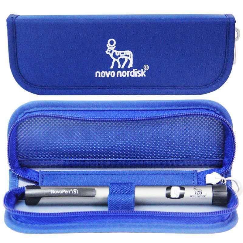 Original Novo Nordisk Pen 4 Blue Case, Pen not including Novo 5 blue generic packaging bag