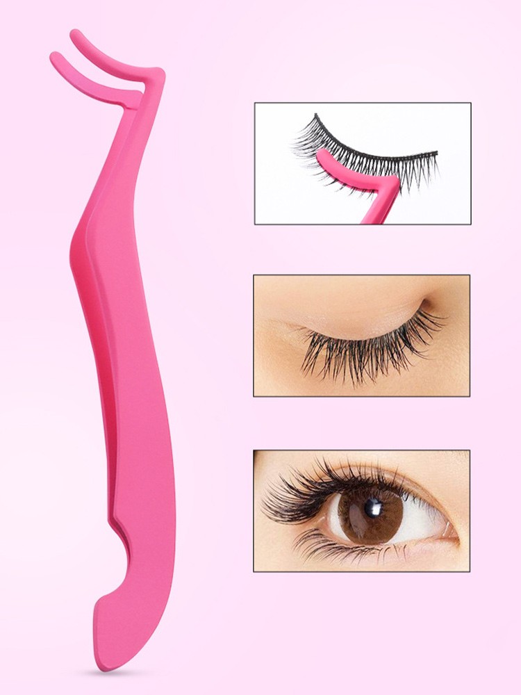 False Eyelash Tweezers Fake Eye Lash Rod Eyelash Extension Curler Pliers Auxiliary Clip Clamp Makeup Tweezers Tools