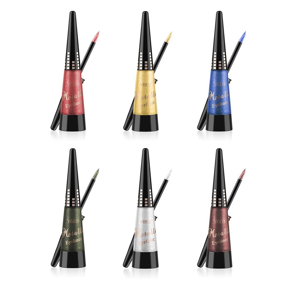 1pc Colorful Glitter Shimmer Liquid Eyeliner Diamond High Glossy Eyeliner Permanent Waterproof Liquid Eye Shadow Pencil