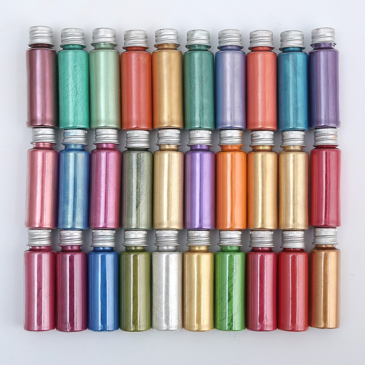 Bottle Pack 10g Pigment Powder Nail Art Craft Classic Golden Glitter Powder Flash Dust Decoration Paint Packaging