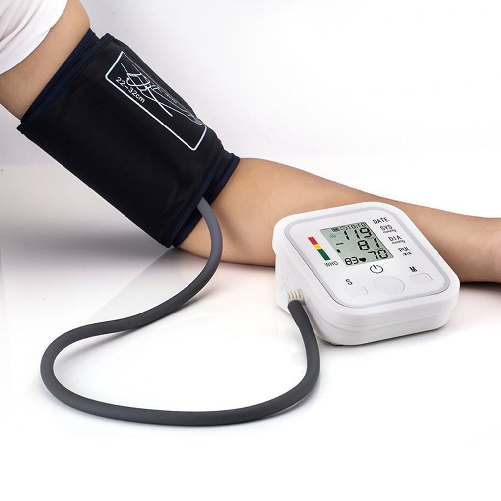 Automatic sphygmomanometer arm medical blood pressure monitor BP sphygmomanometer meter tonometer for measuring arterial pressure